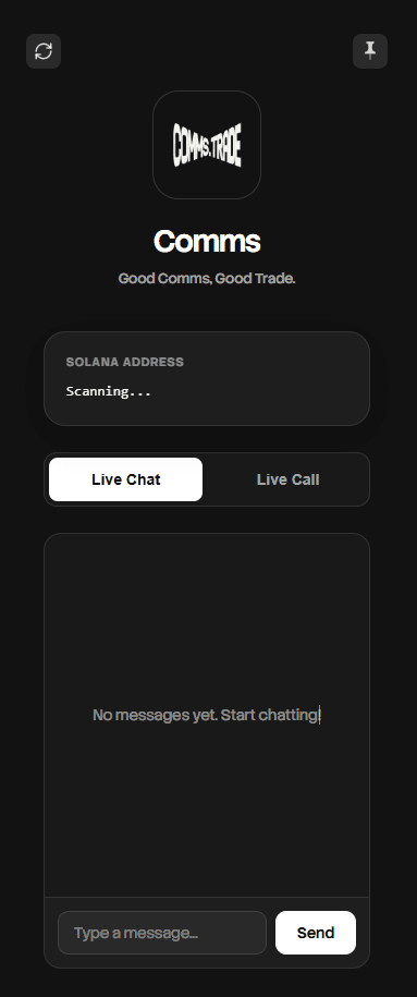 Communication screen